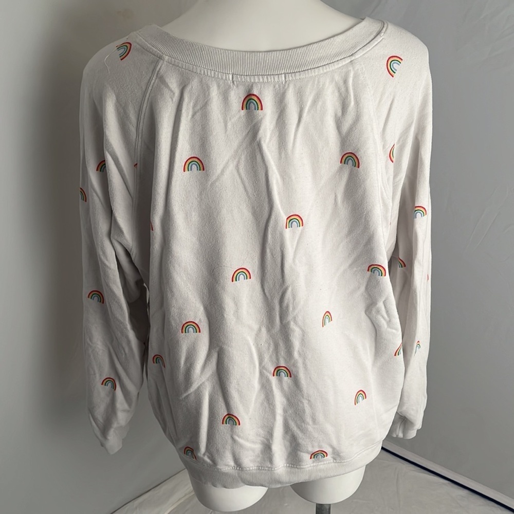 Spiritual Gangster Sig Gemma white multicolor rainbow sweatshirt - Picture 4 of 9